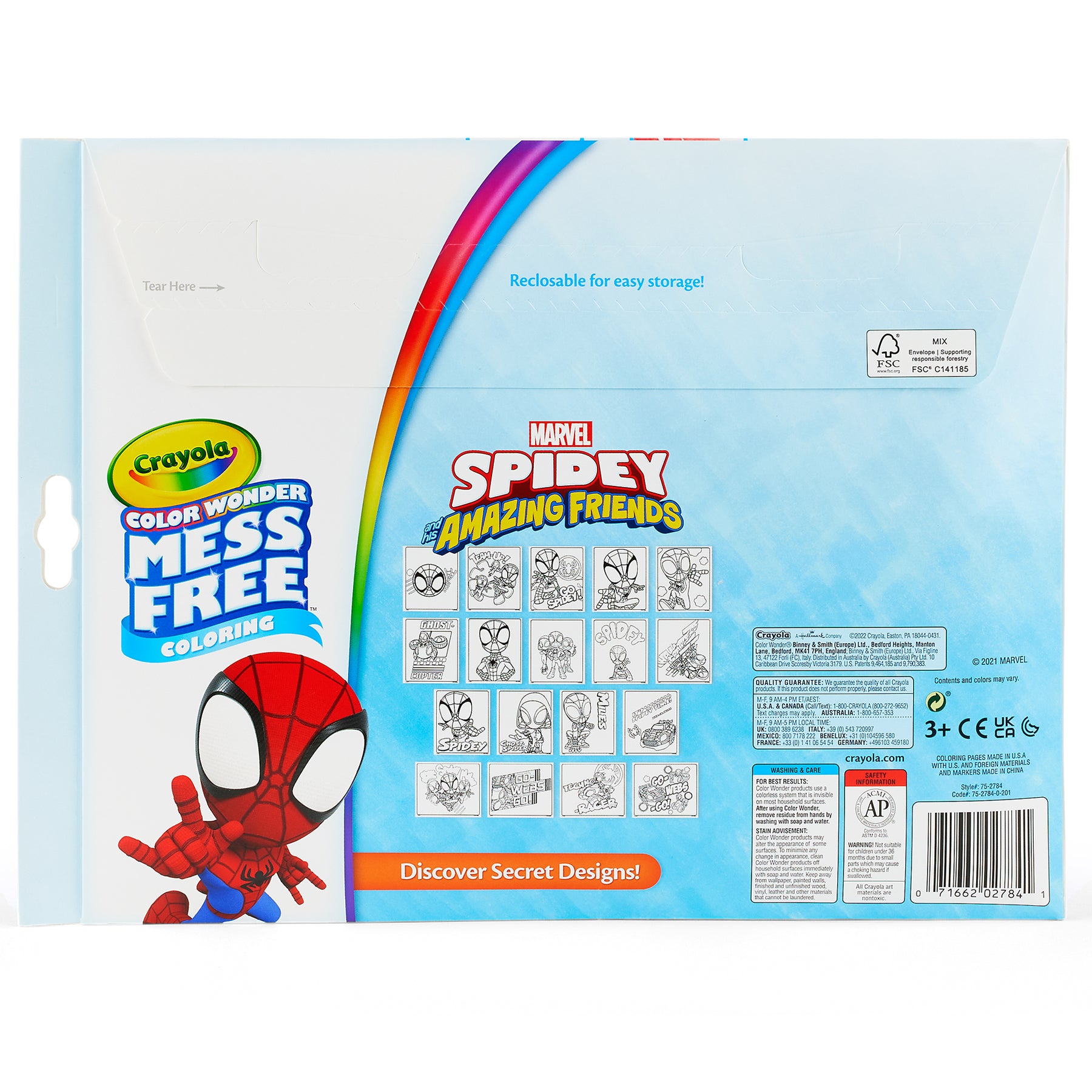 Color Wonder® Coloring Pad & Markers, Spidey and His Amazing Friends