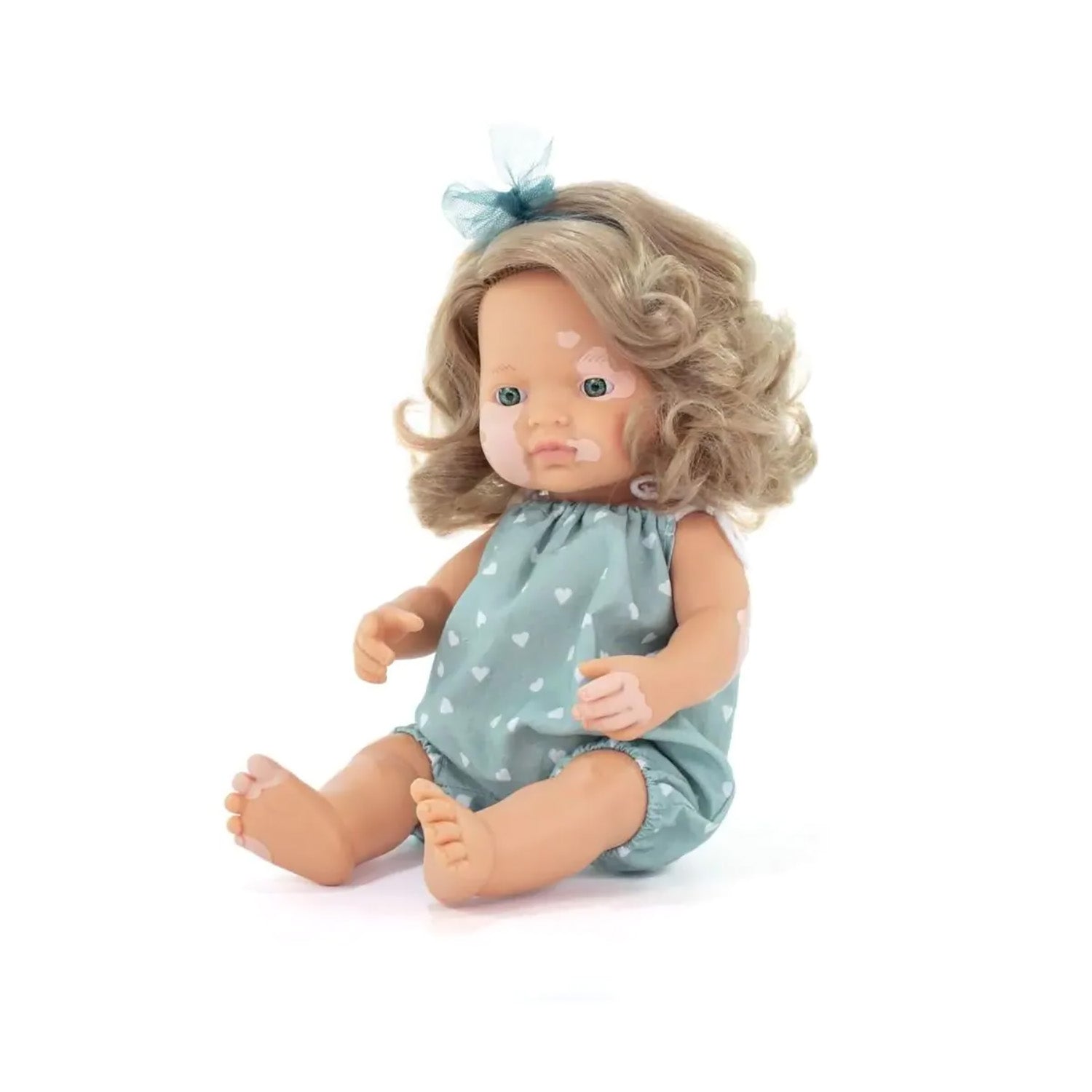 My Friends & Me Baby Doll, Caucasian Girl With Vitiligo, 15", Boxed