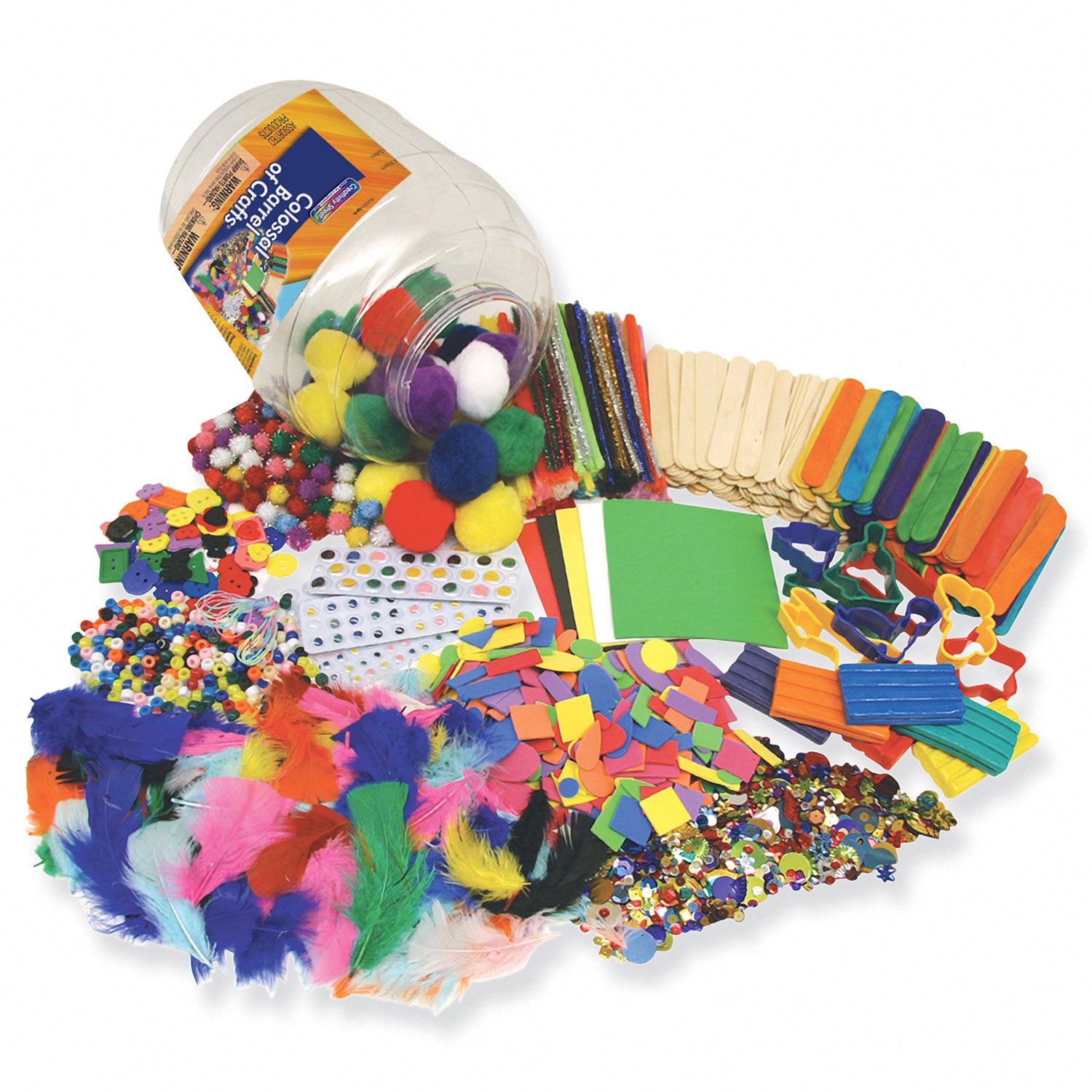 Colossal Barrel of Crafts®, Assorted Colors & Sizes, 1 Kit