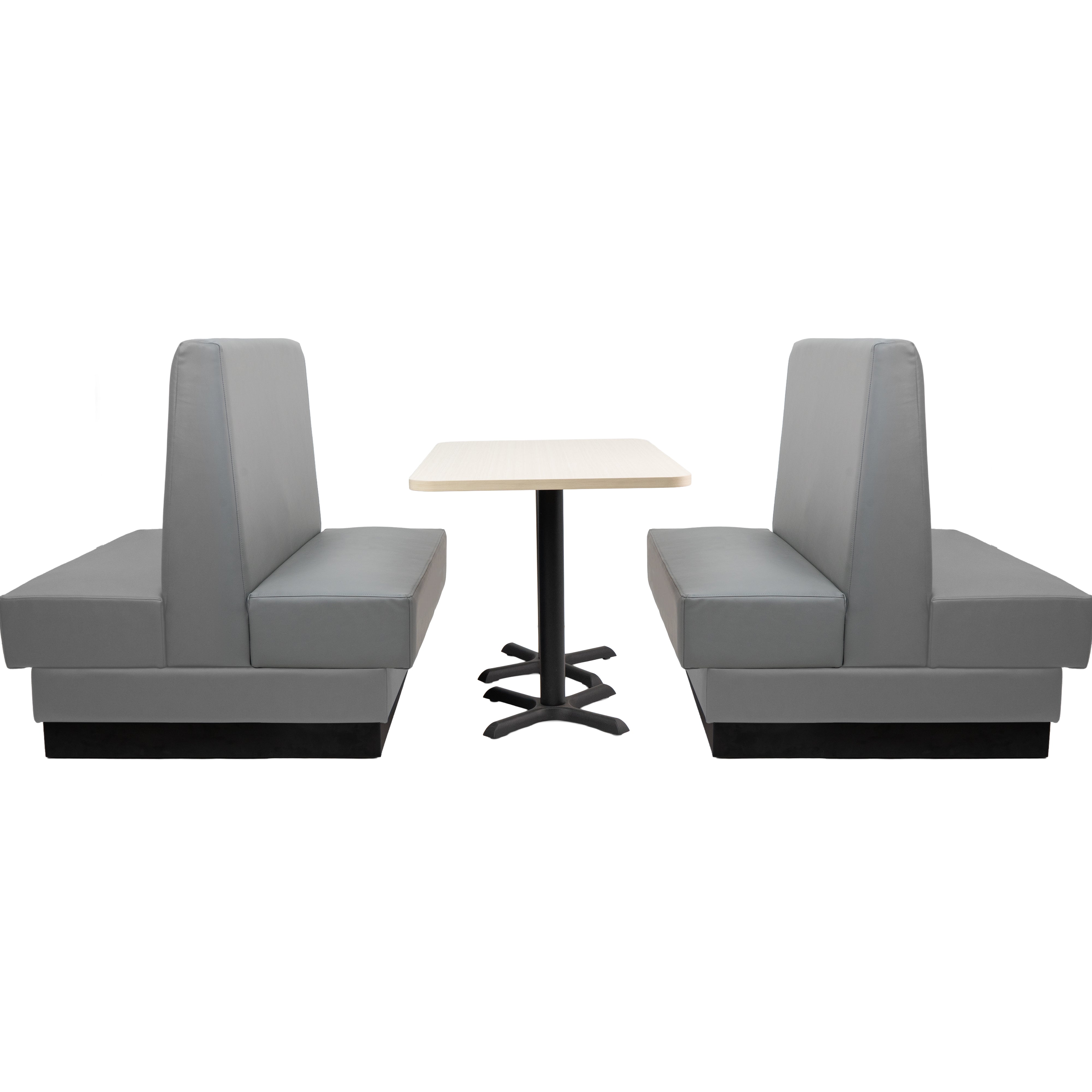 Pro Series Double-Sided Restaurant Booth Seating - Dark Gray