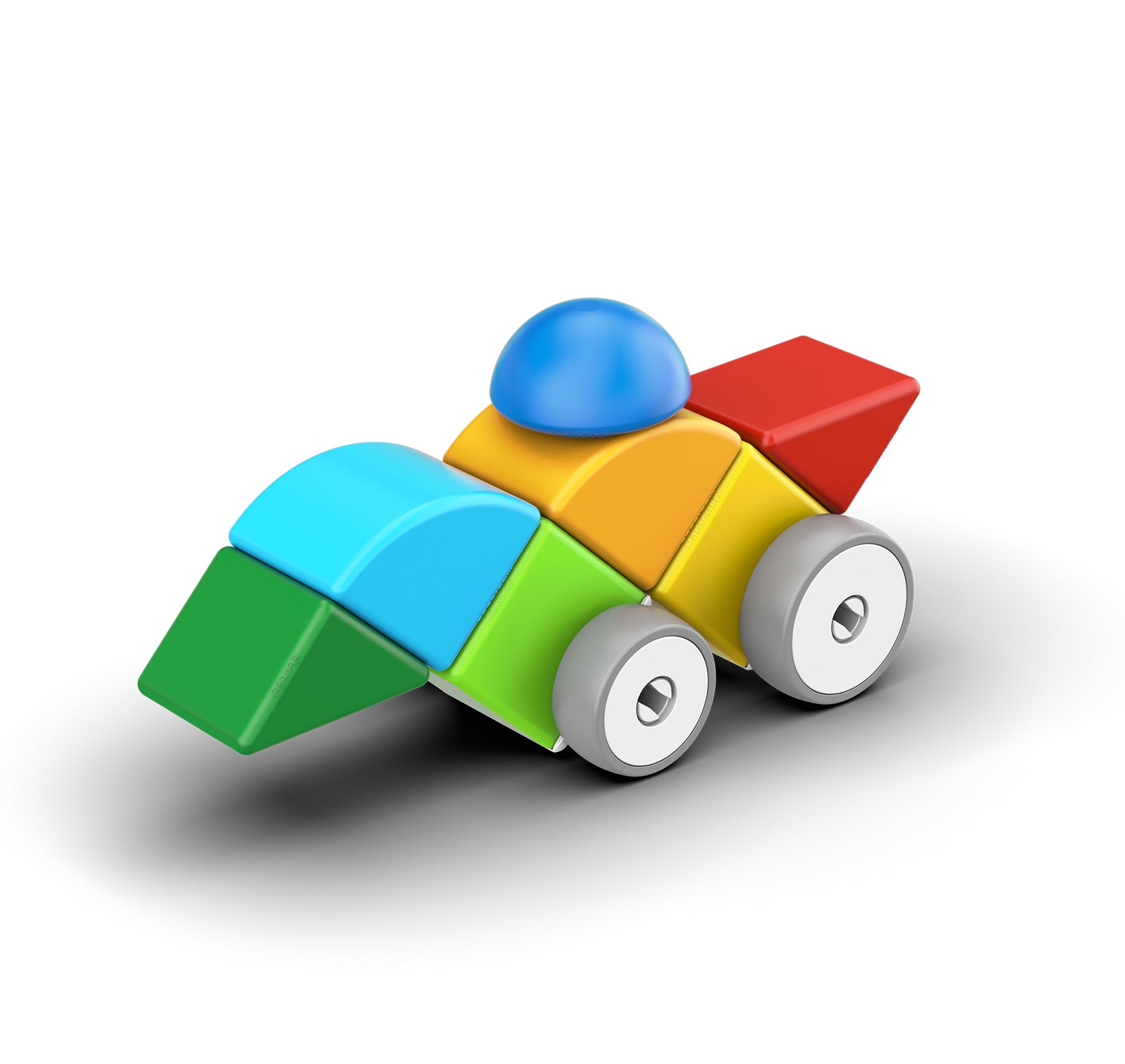 Geomag™ Magicube Magnetic Building Cubes, Cars, 13 Pieces