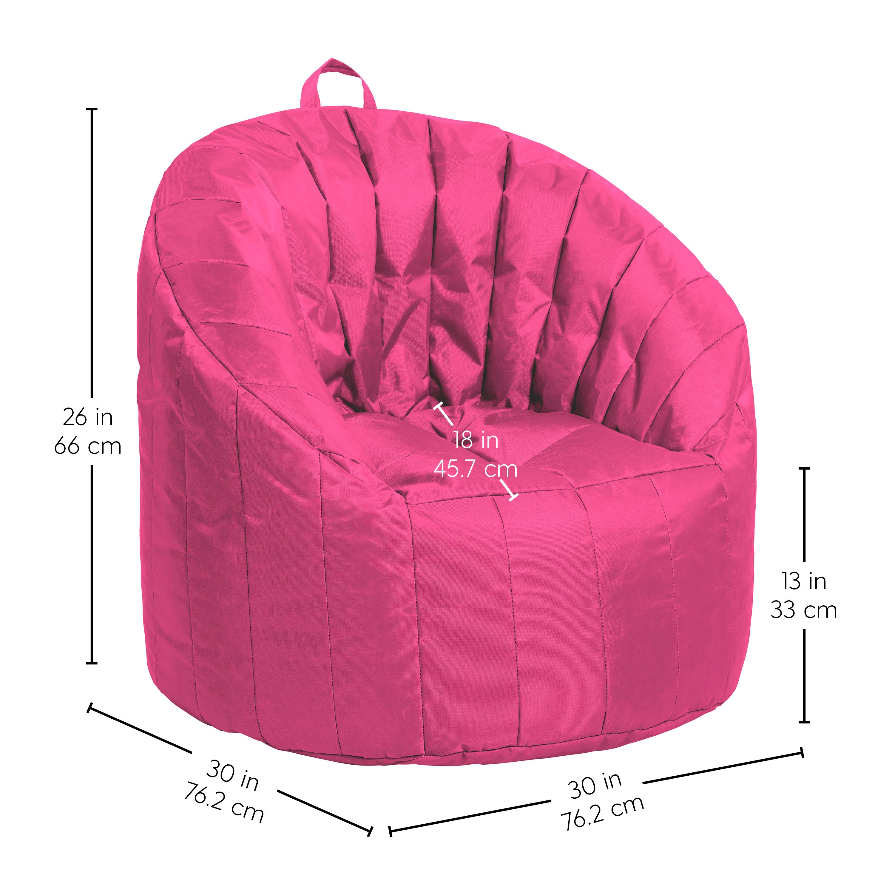 Cali Seashell Bean Bag - Raspberry