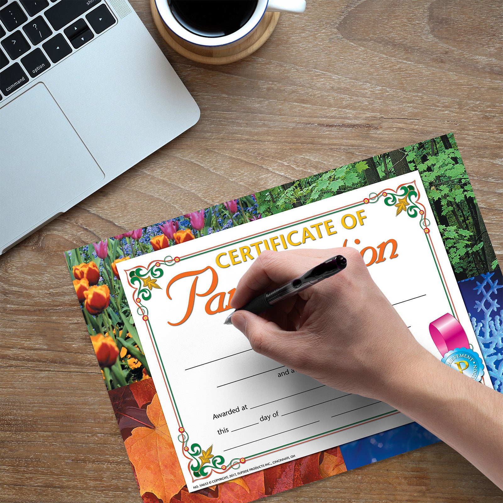 Certificate of Participation, 8.5" x 11", Pack of 30