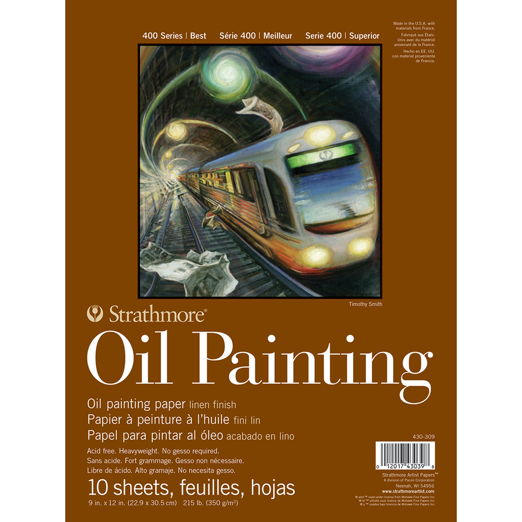 400 Series Oil Pad, Glue Binding, 10 Sheet, 9x12 inch, 1 Count