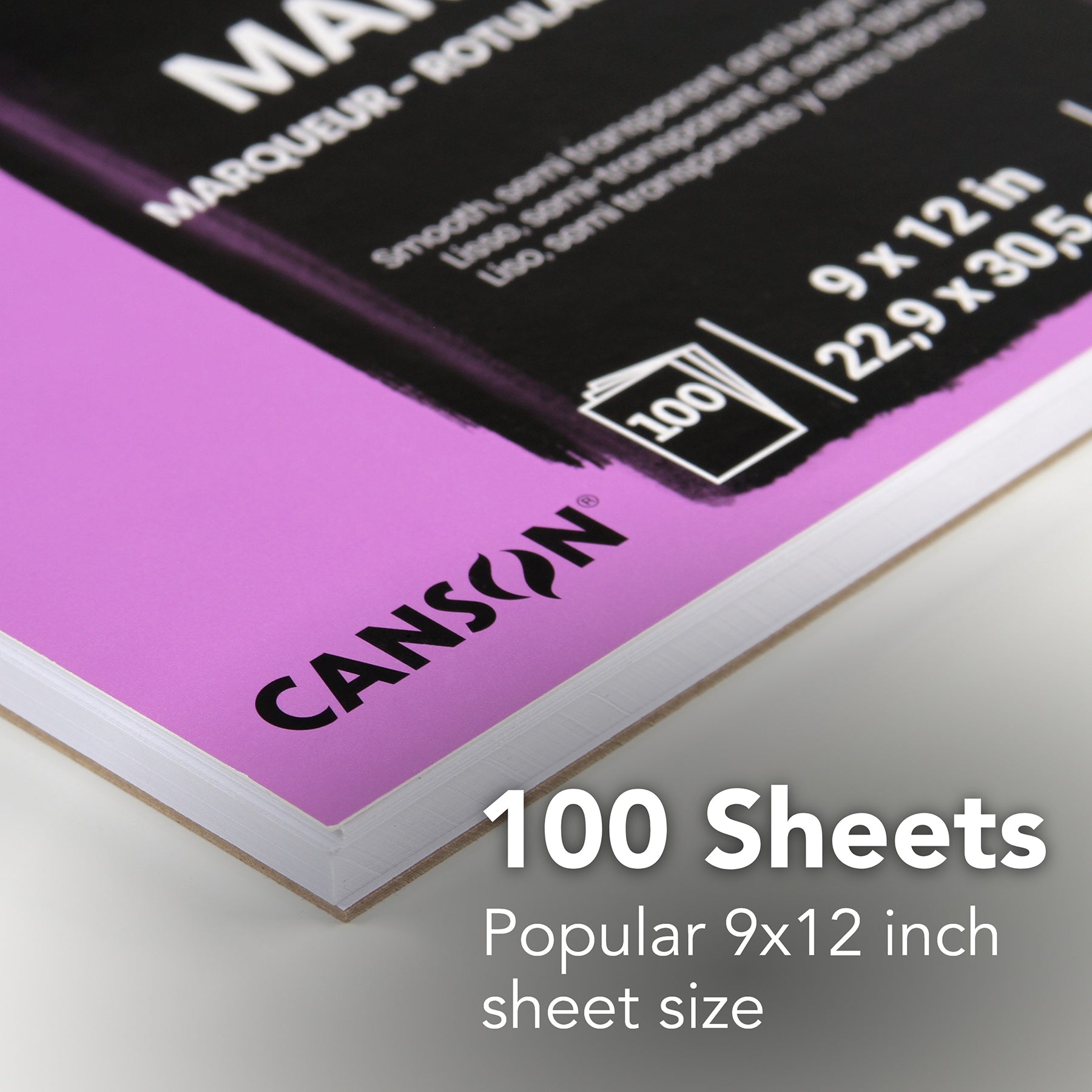 XL Series Marker Pad, Foldover Binding, 100 Sheet, 9x12 inch, 1 Count