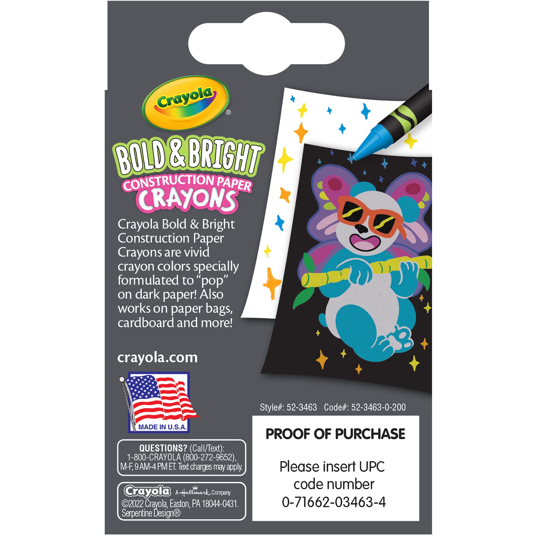 Bold & Bright Construction Paper Crayons 24ct