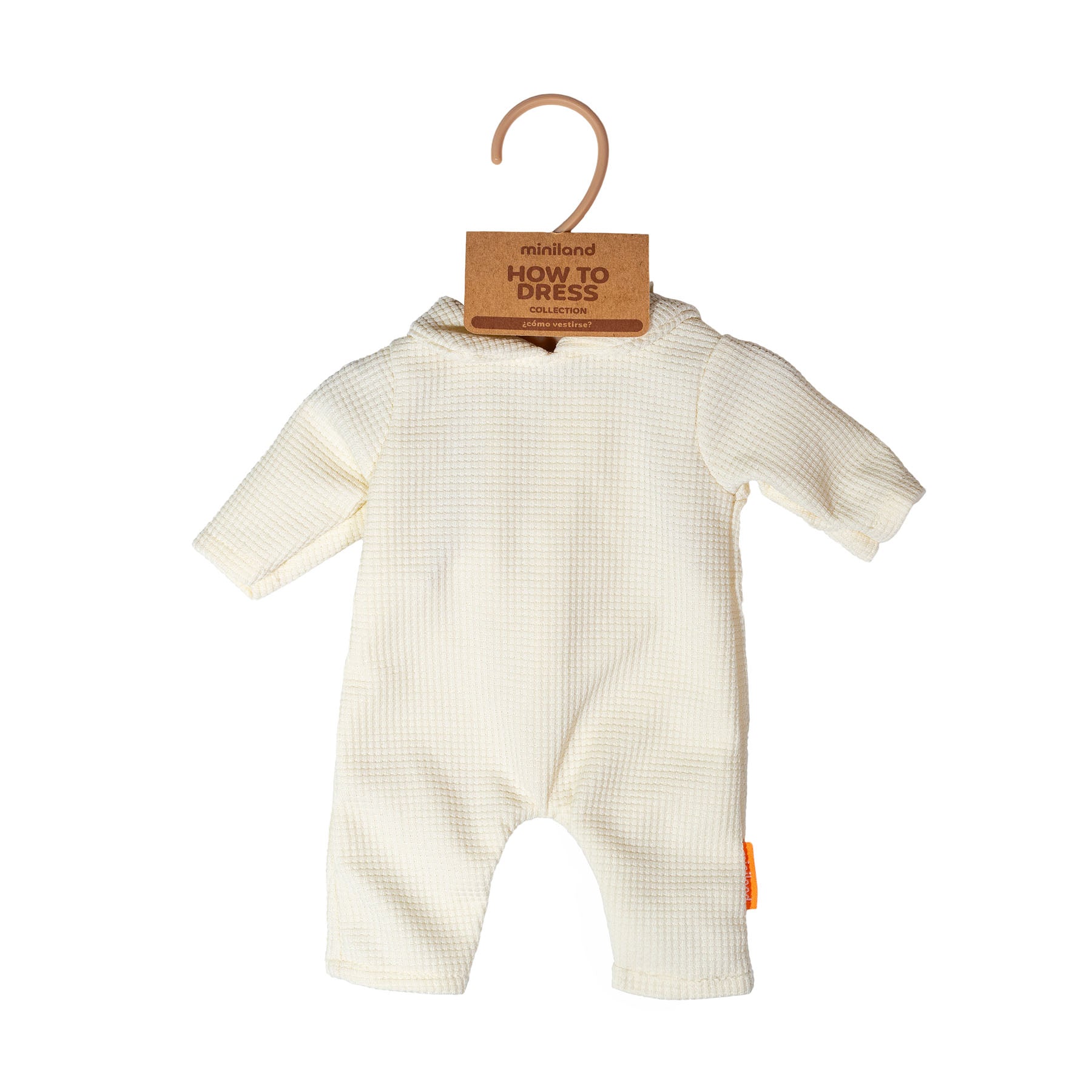 Beige Pajamas with Hat, 15"