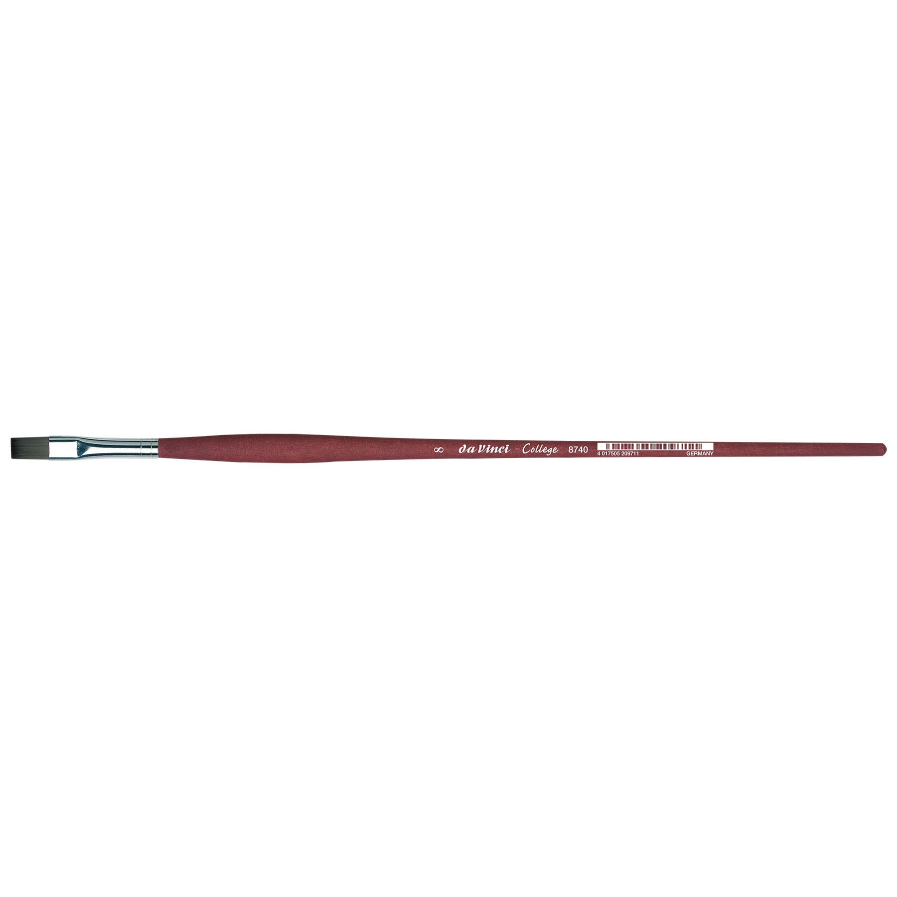 COLLEGE Student Brush, Synthetic, Acrylic & Oil, Flat, Series 8740, Size 8