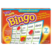 BINGO HOMONYMS AGES 9 & UP