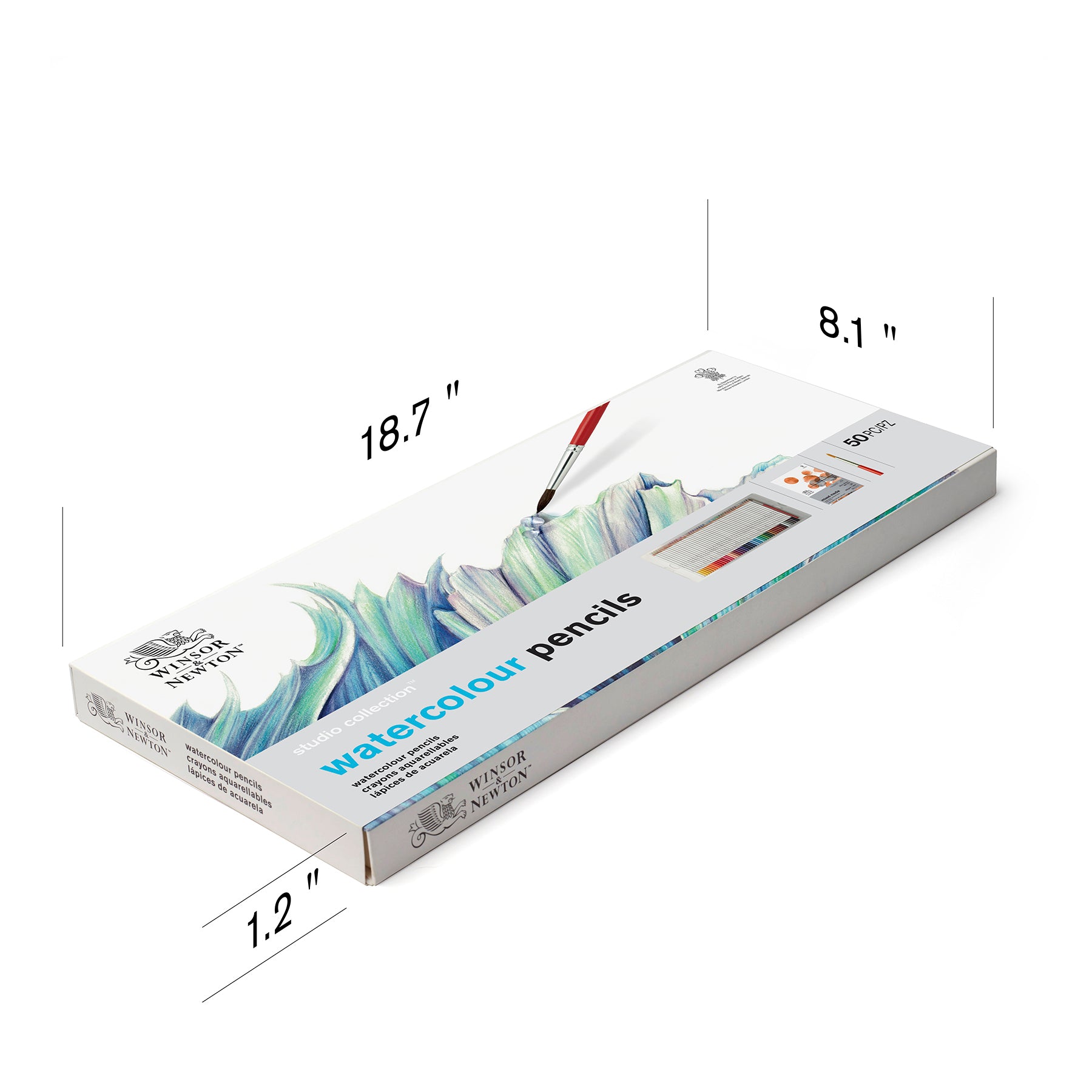 WN Studio Collection Watercolour Pencil Box Set - 50pc
