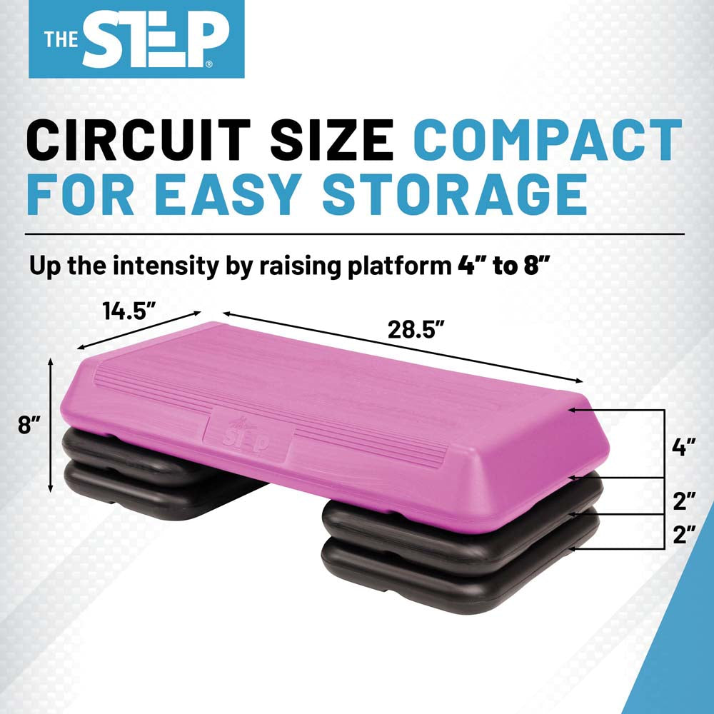 The Circuit Step Pink/Black (4 Risers) New