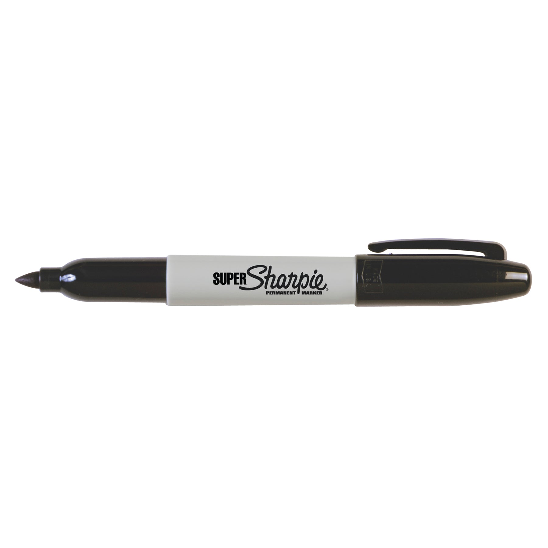 Super Sharpie® Permanent Markers, Fine Point, Black, Box of 12