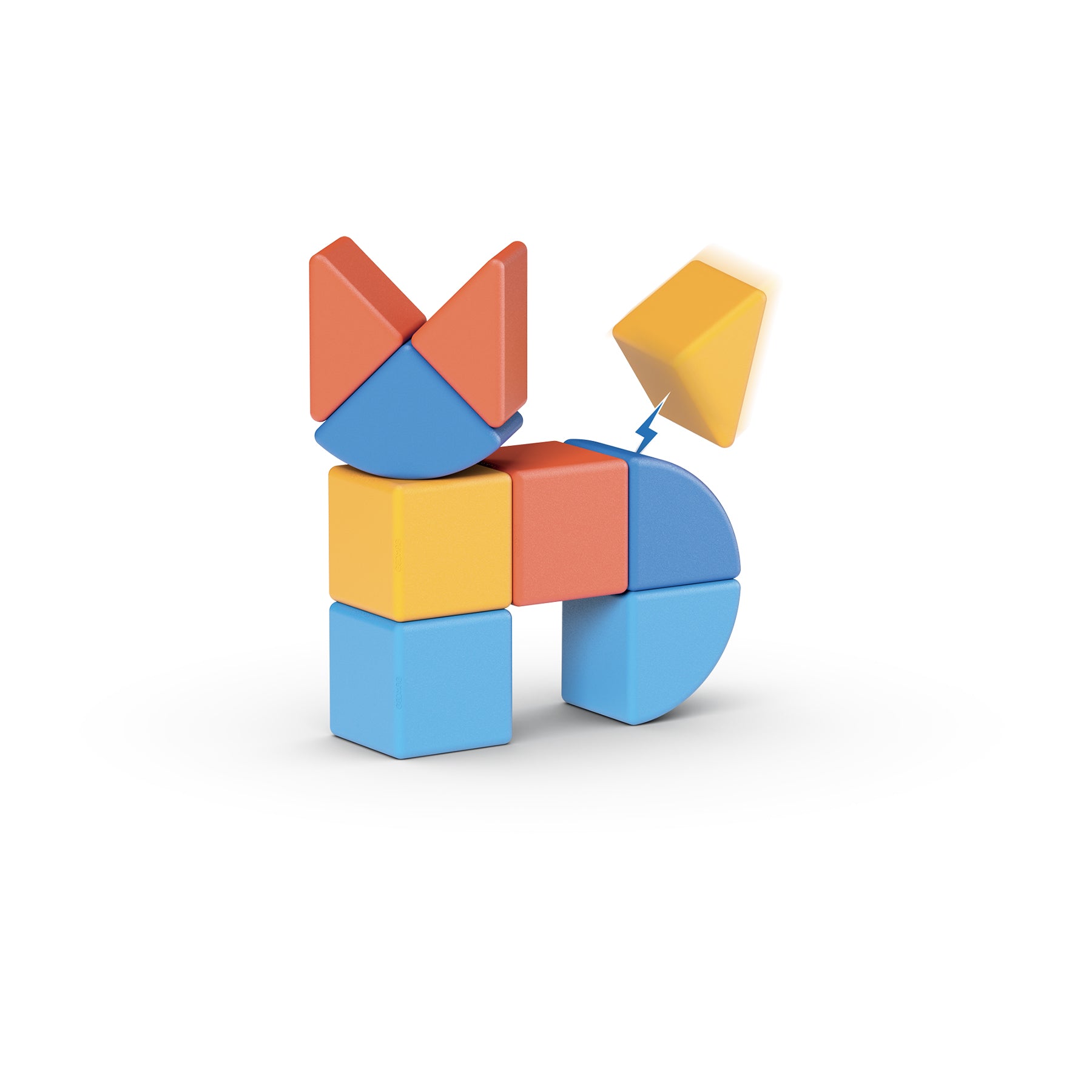 Geomag™ Magicube Magnetic Shapes & Animals Building Set, 9 Pieces