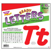 Red 4" Italic Combo Ready Letters®