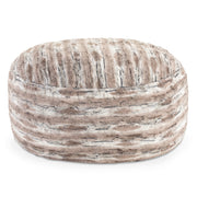 Jaxx 5 Foot Saxx Bean Bag Chair For Adults - Luxe Faux Fur, Mountain Fox