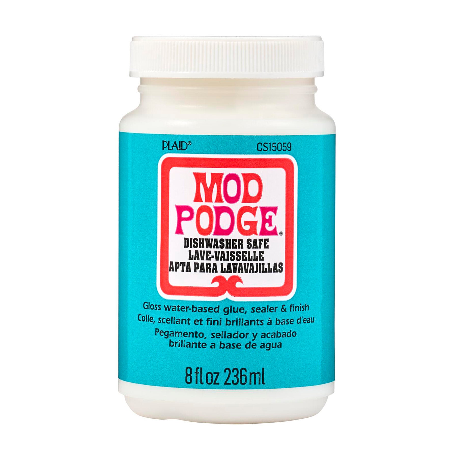 Decoupage Glue, Dishwasher Safe Gloss, 8oz.