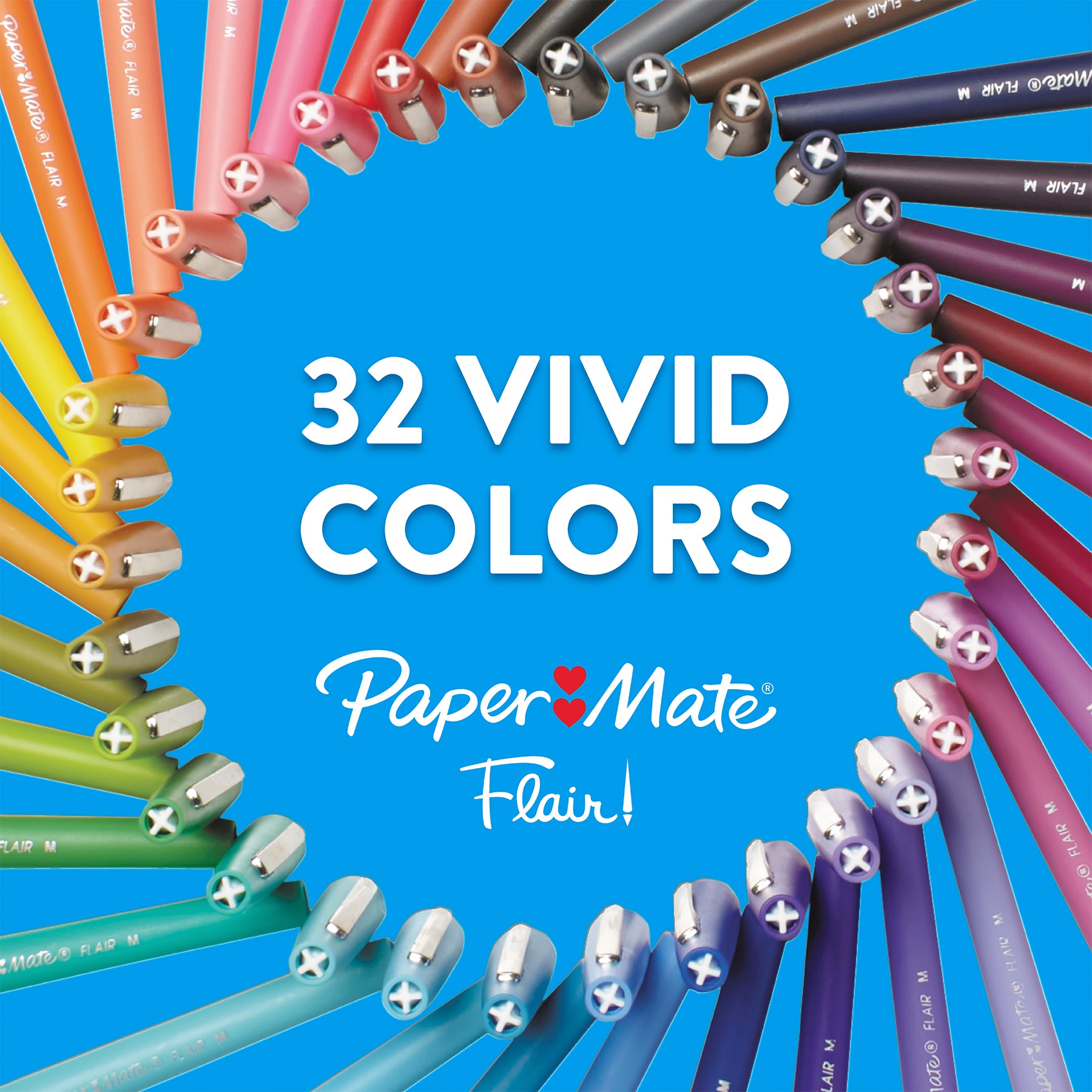 Flair Felt Tip Pens, Medium Point, Candy Pop Pack, 4 Count