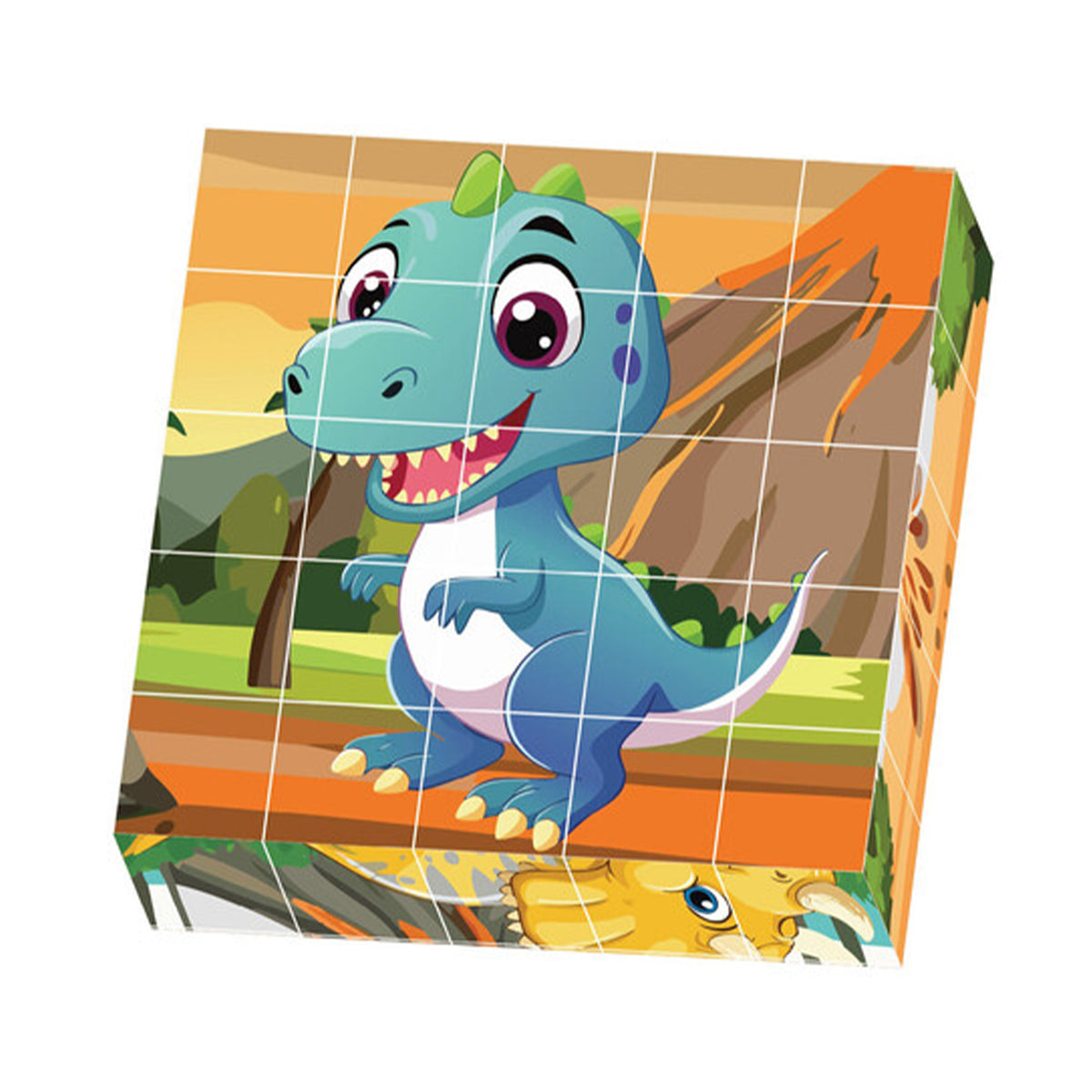 25PC MAGNETIC DINO PUZZLE BLOCKS