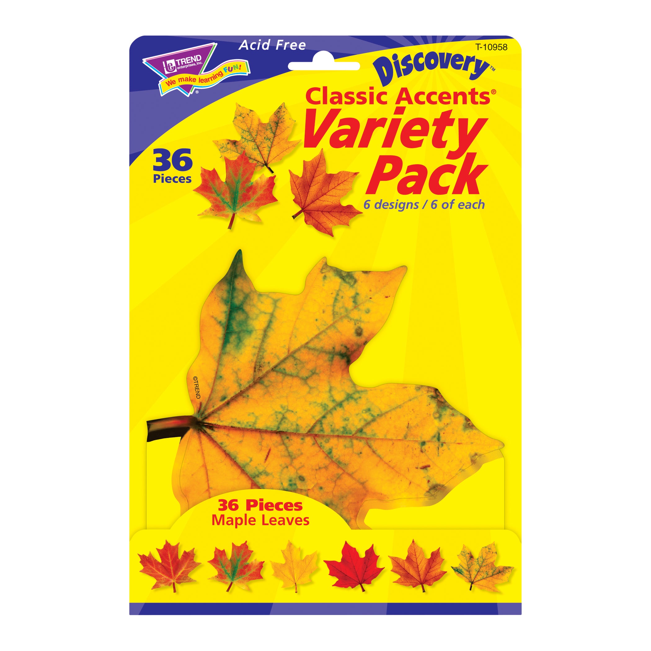 Maple Leaves Classic Accents® Variety Pack, 36 ct