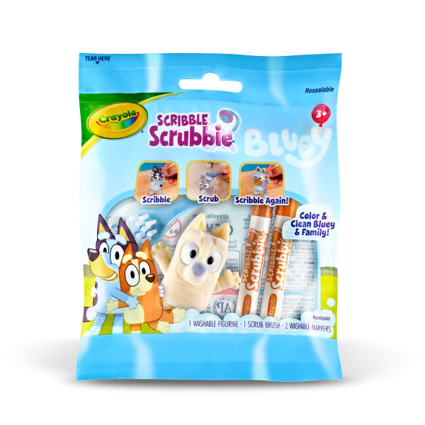 Crayola Bluey Scribble Scrubbies, 1 Ct Bluey Toys, Coloring Gift for Kids Ages 3 & Up