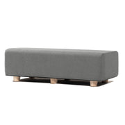 Jaxx Caya 4-in-1 Large Bed Bench, Giant Ottoman, Dining Bench, and Yoga and Massage Platform, King, Boucle Dark Grey