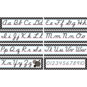 Black Polka Dots Cursive Mini Bulletin Board