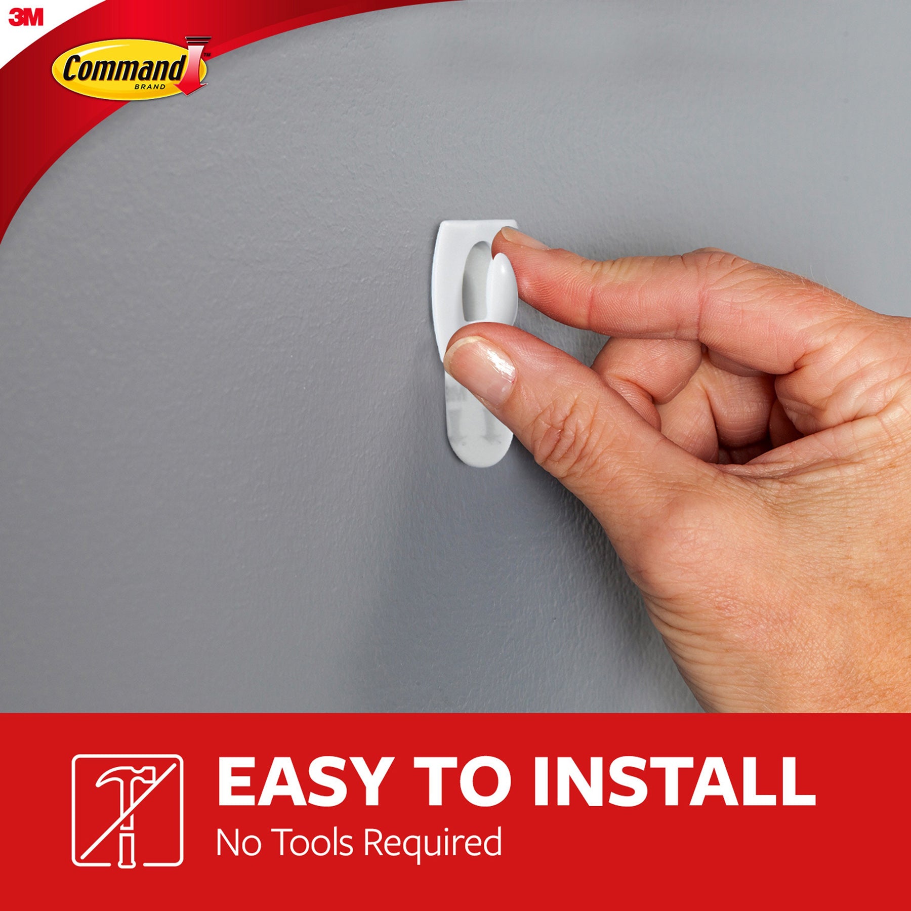 Command™ Mini Hooks, White, 6 Count