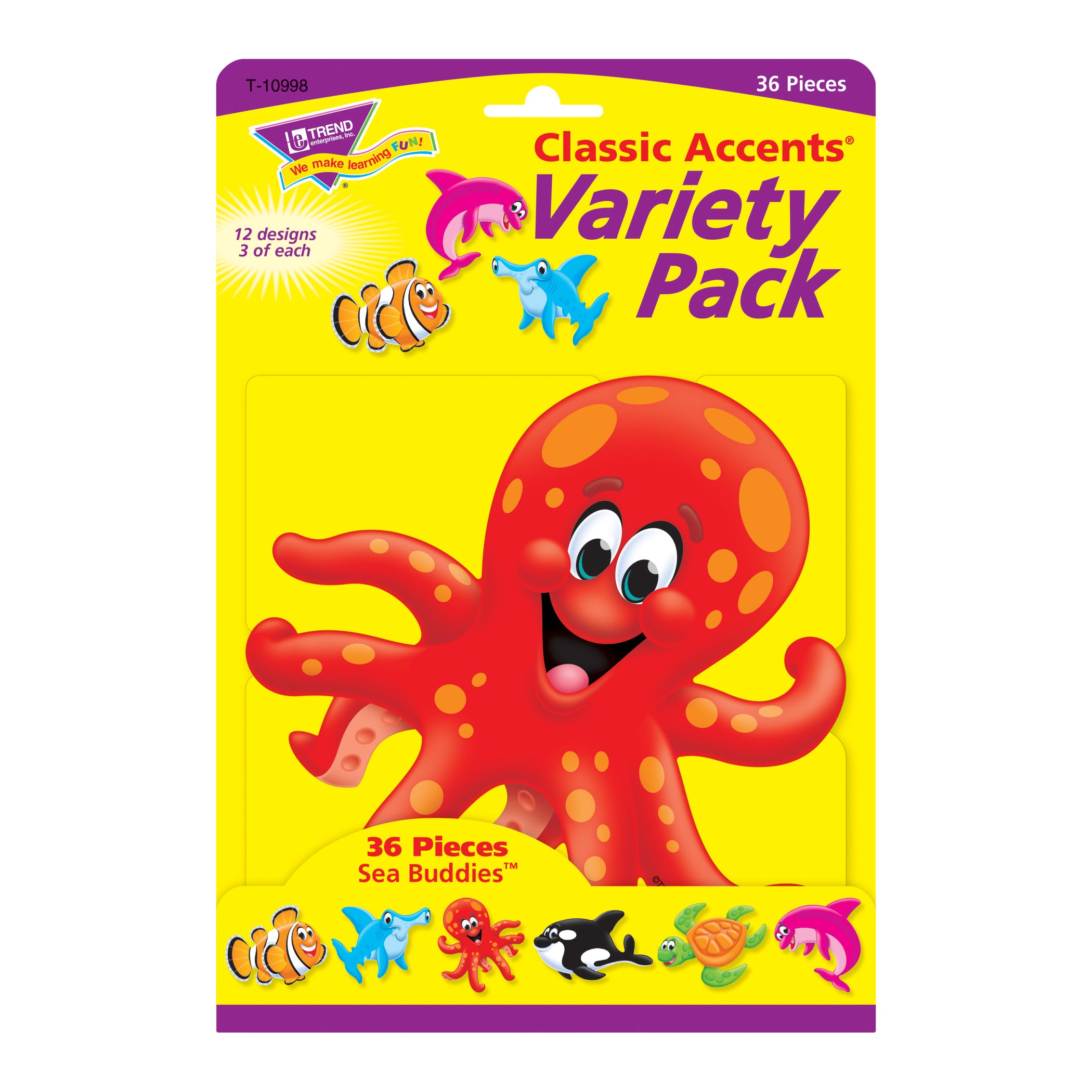 Sea Buddies™ Classic Accents® Variety Pack, 36 ct