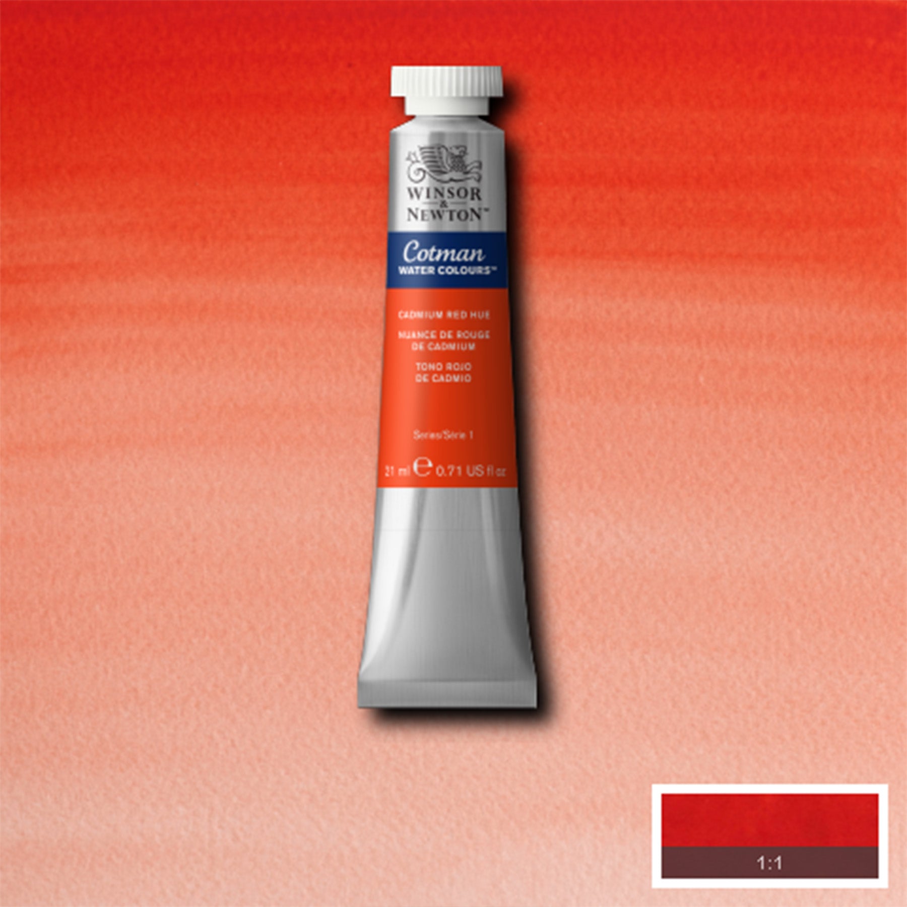 CWC 21ml tube - Cadmium Red Hue