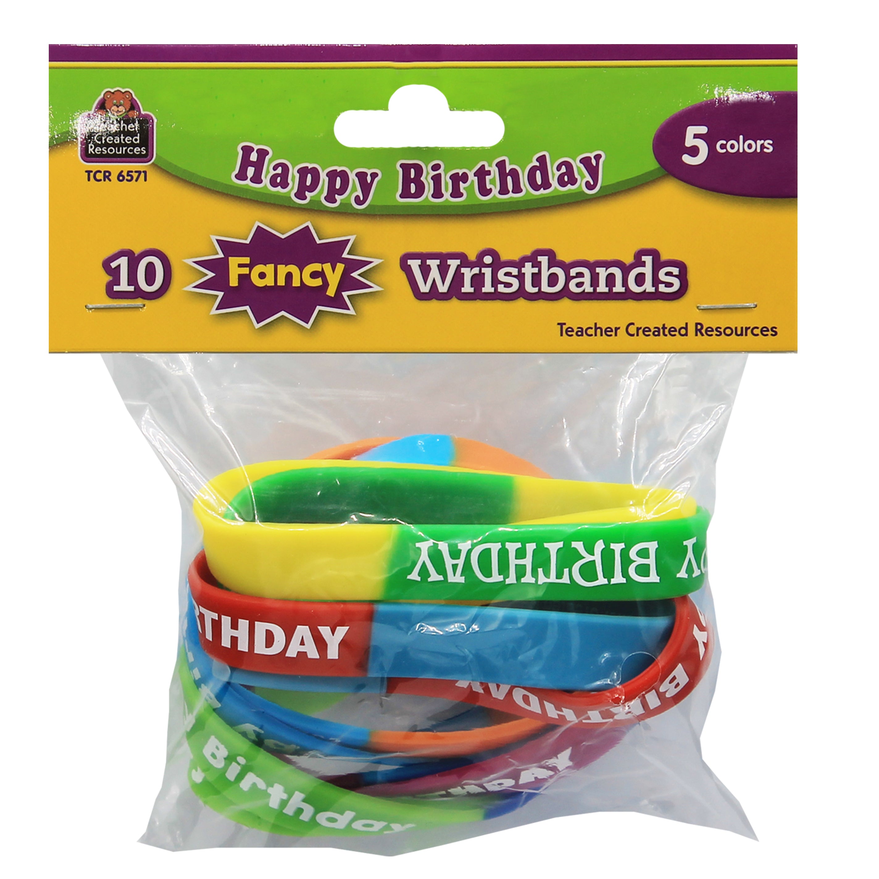 Happy Birthday Wristband Classroom Super Pack, Pack of 30