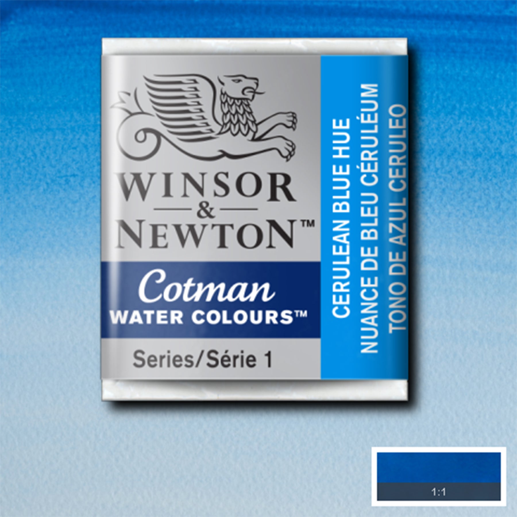 CWC Half Pan - Cerulean Blue Hue