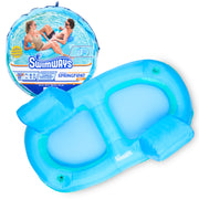SwimWays Spring Float Premium Duo, Pool Chair Fits 2 Adults, Inflatable Pool Floats Adult with Fast Inflation for Ages 15 & Up