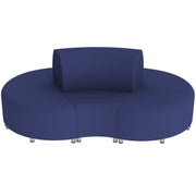 Pro Series Connect Curved Wavelet Seating, 7-Piece Set - Navy