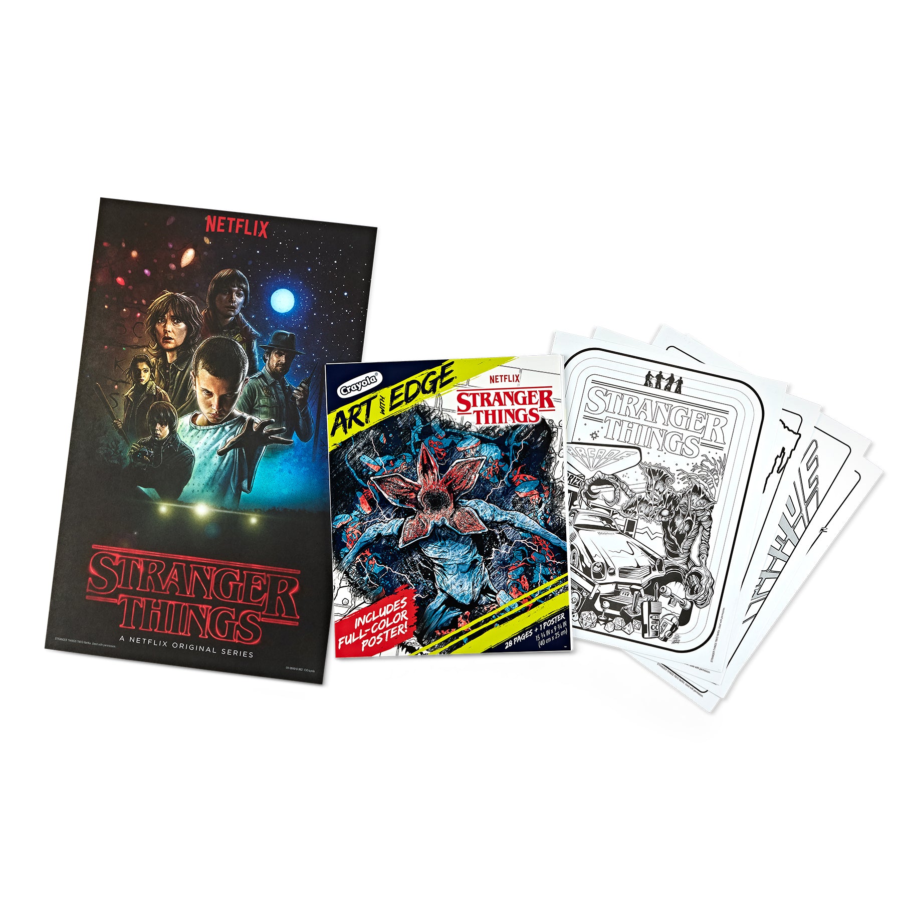 Art with Edge Stranger Things Coloring Book, 28 Coloring Pages