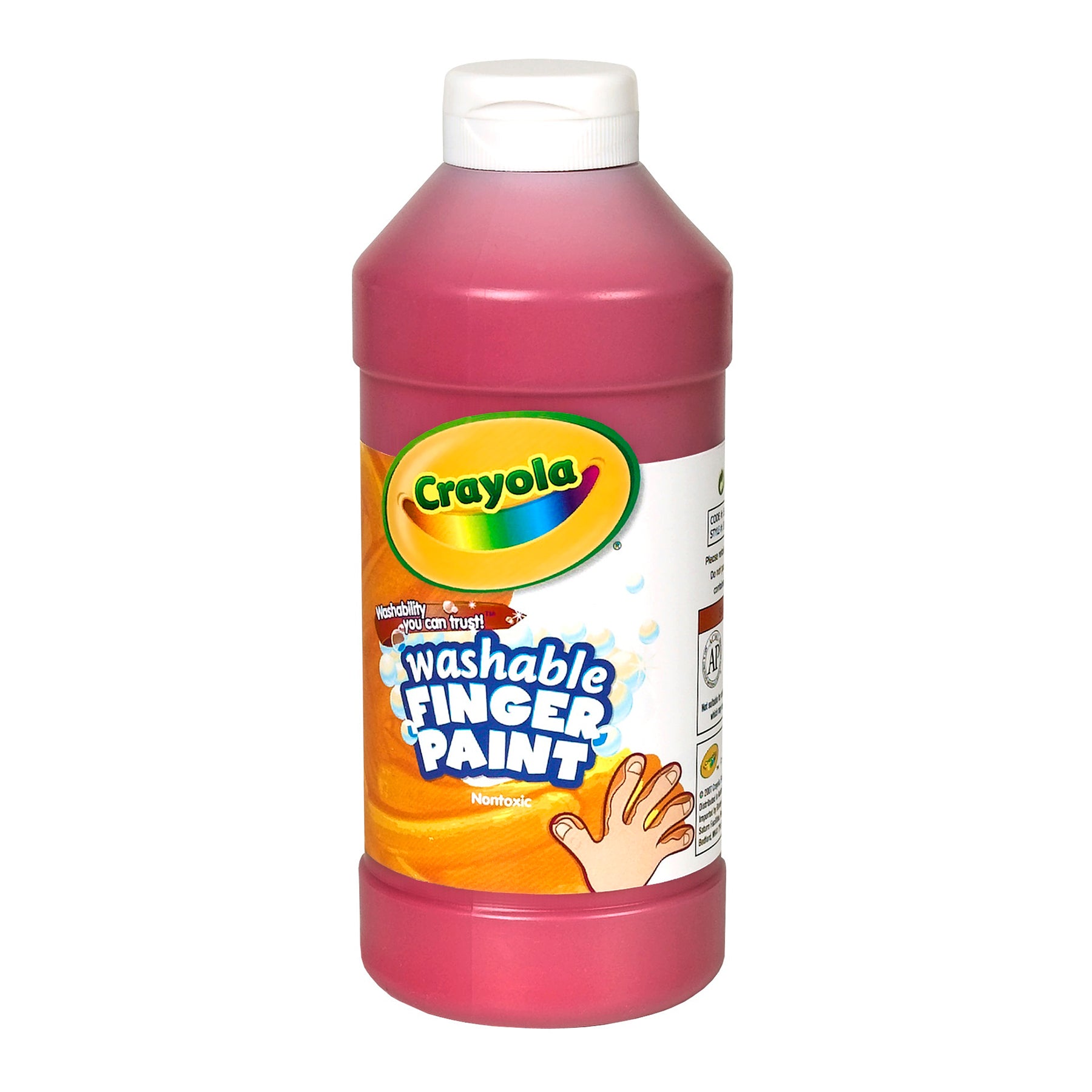 Washable Finger Paint, Red, 16 oz