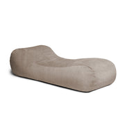 Jaxx Arlo Chaise Lounger Foam Bean Bag Chair - Premium Chenille, Beige