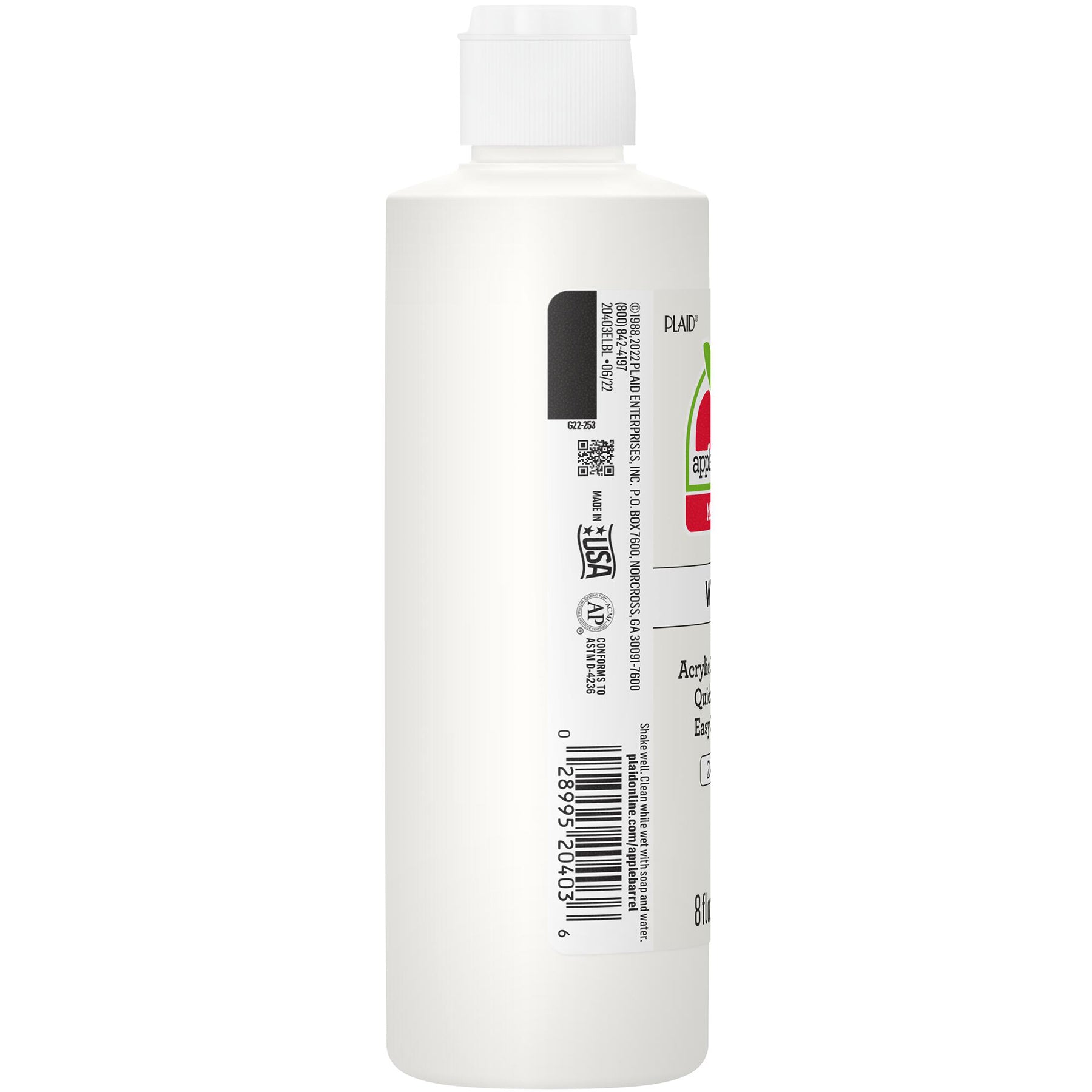 Acrylic Paint Matte, 8oz., White