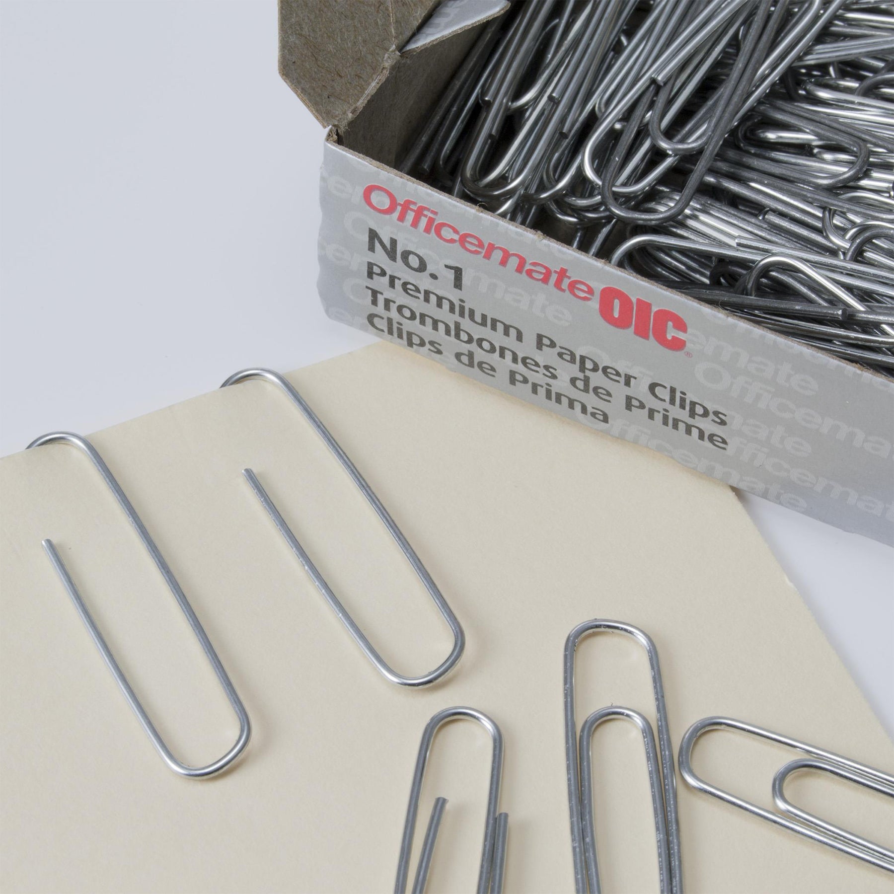 Paper Clips, Premium #1, 100 Per Box, 10 Boxes