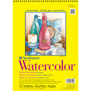 300 Series Watercolor Pad, Cold Pressed, Top Wire Binding, 12 Sheet, 9x12 inch, 1 Count