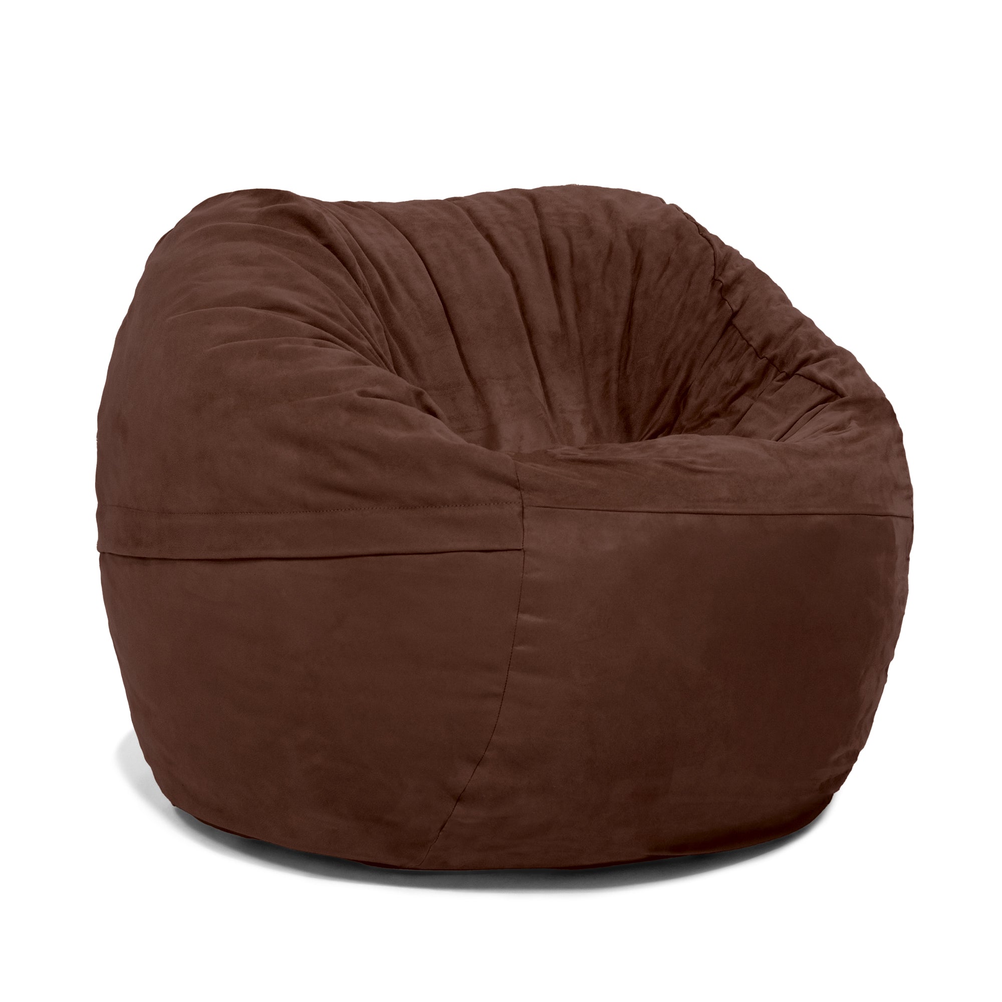 Jaxx Saxx 3 Foot Bean Bag Chair with Removable Cover, Chocolate