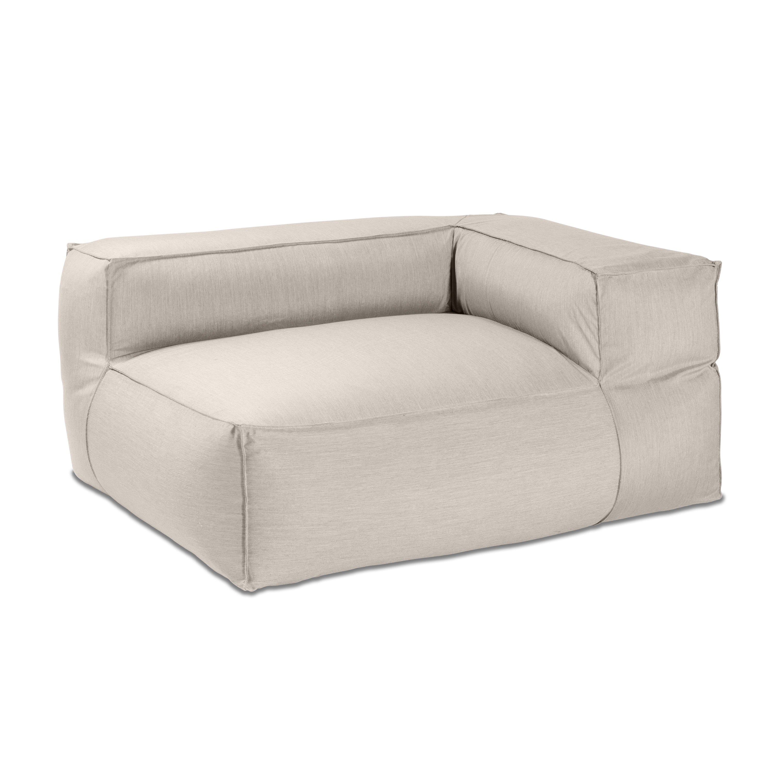 Baya Outdoor Left Corner - Sunbrella, Silver