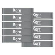 Fidget Kick Bands, Latex, 10" to 16", Grey, Pack of 10