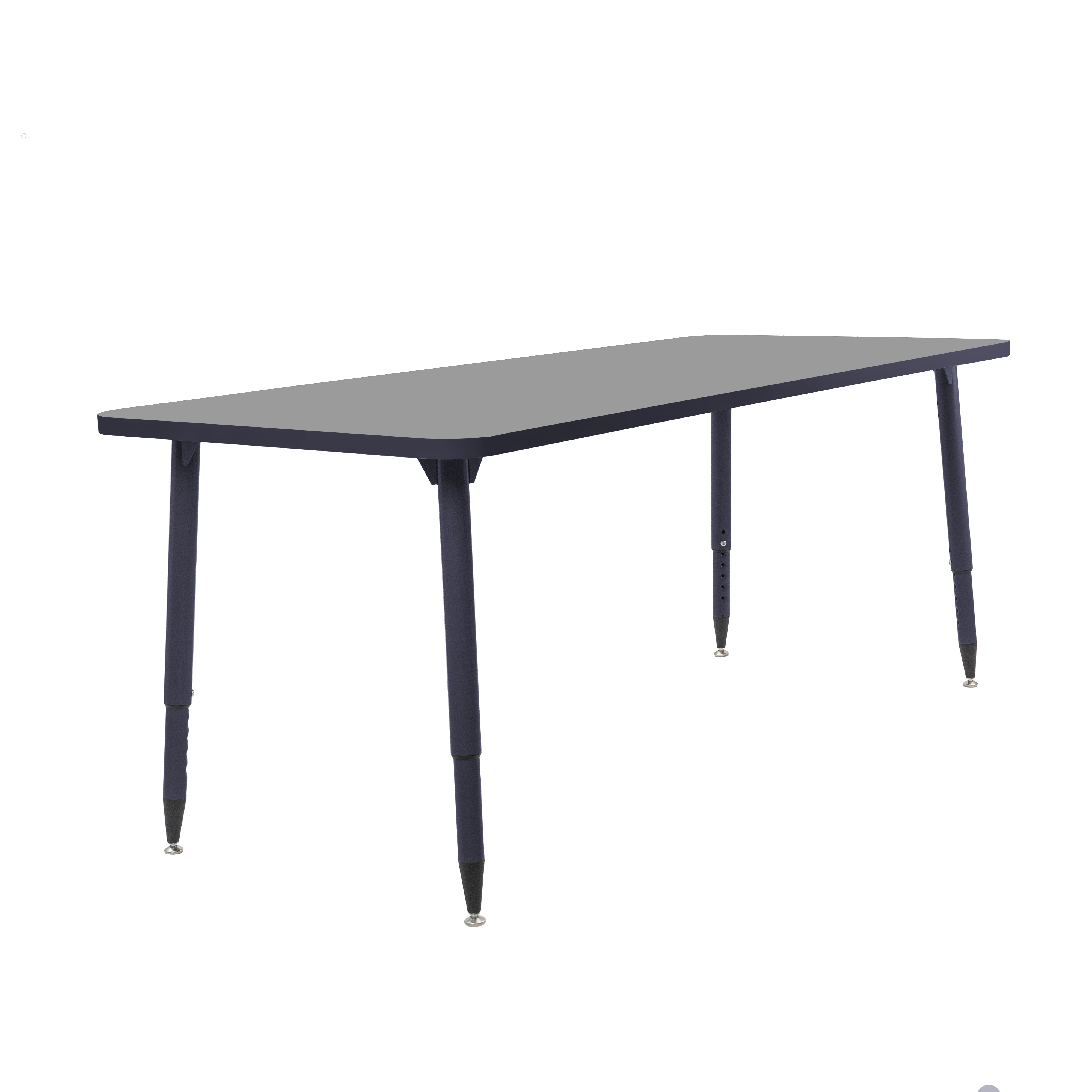 Adapte 30" x 72" Rectangle Activity Table with Adjustable Tapered Legs - North Sea/Navy
