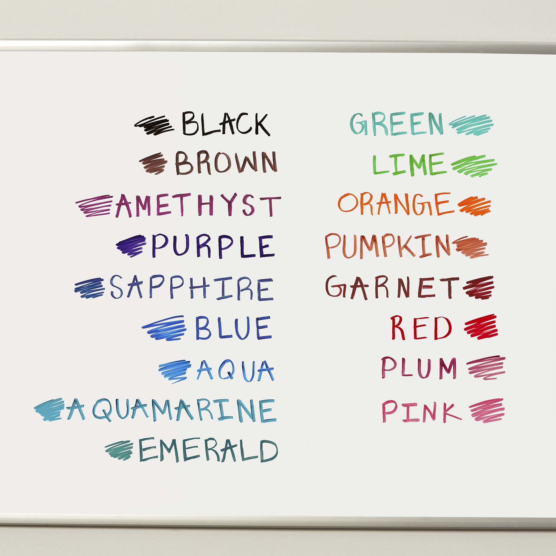 Low Odor Dry Erase Markers, Chisel Tip, Vibrant Colors, 16 Count