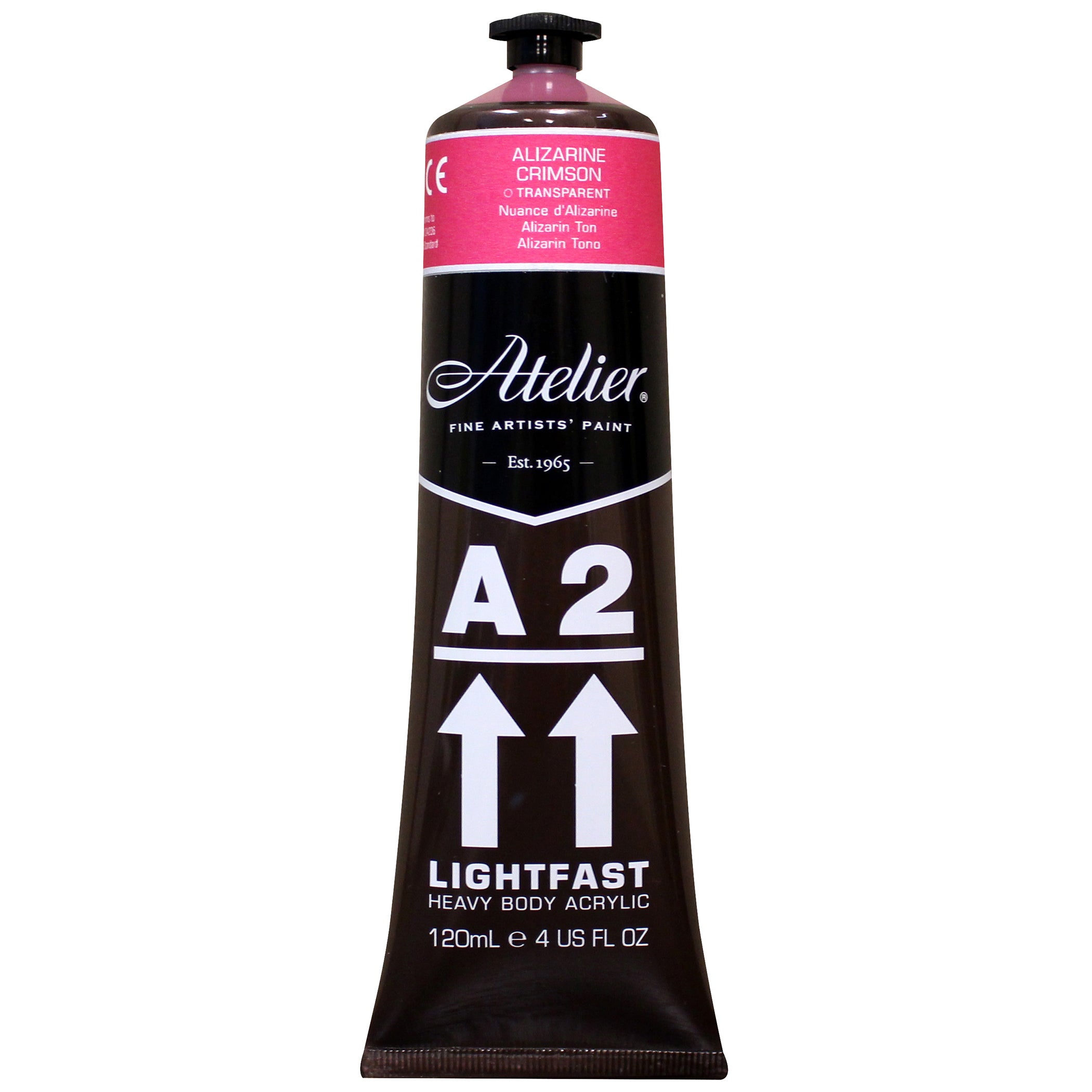 A2 Heavy Body Lightfast Artist Acrylic, 4 oz., Alizarine Crimson Hue