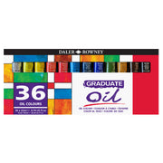 Graduate Oil Paint Set, Assorted Colors, 22ml, 36 Pieces