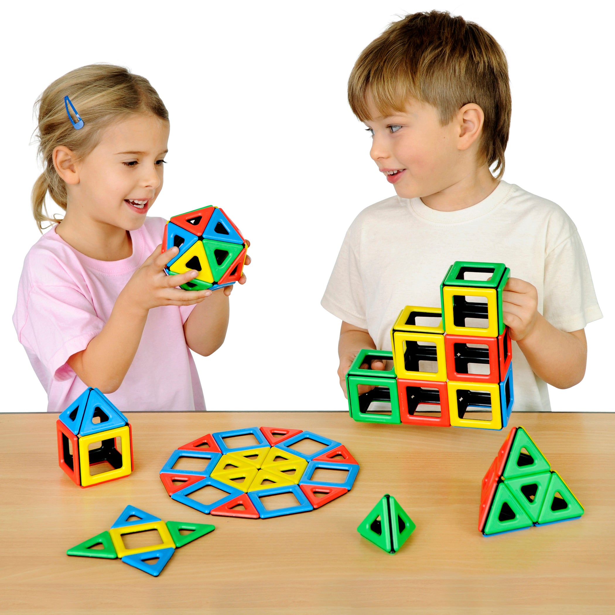 Magnetic Polydron® Class Set, 96 Pieces