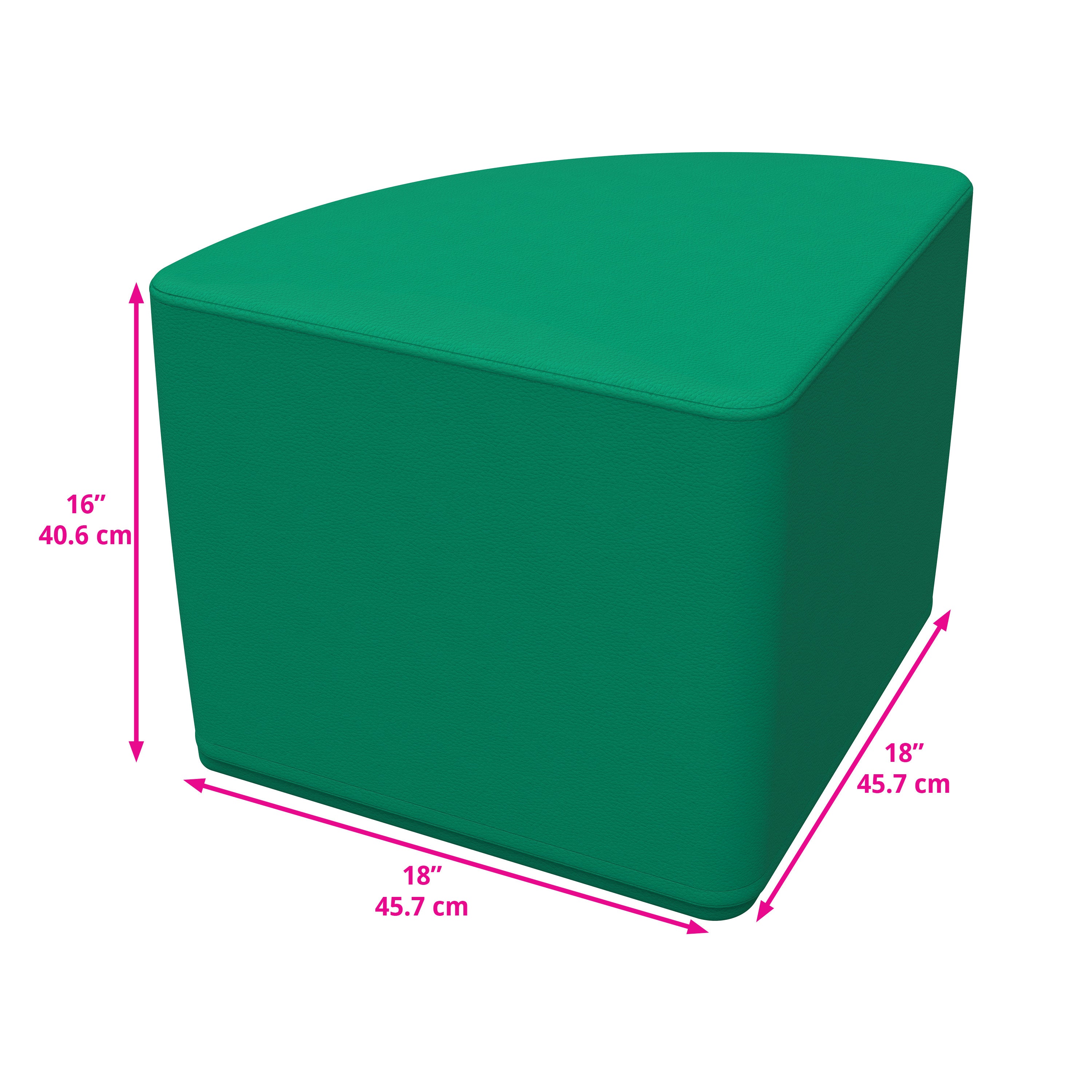 SoftScape Pie Ottoman 16" Height, 4-Piece - Contemporary