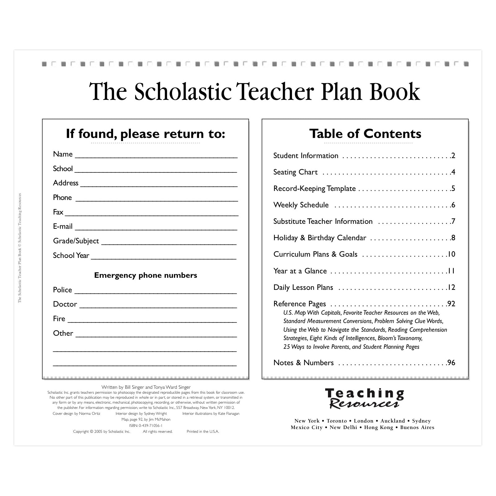 Teacher Plan Book (Updated), Pack of 2