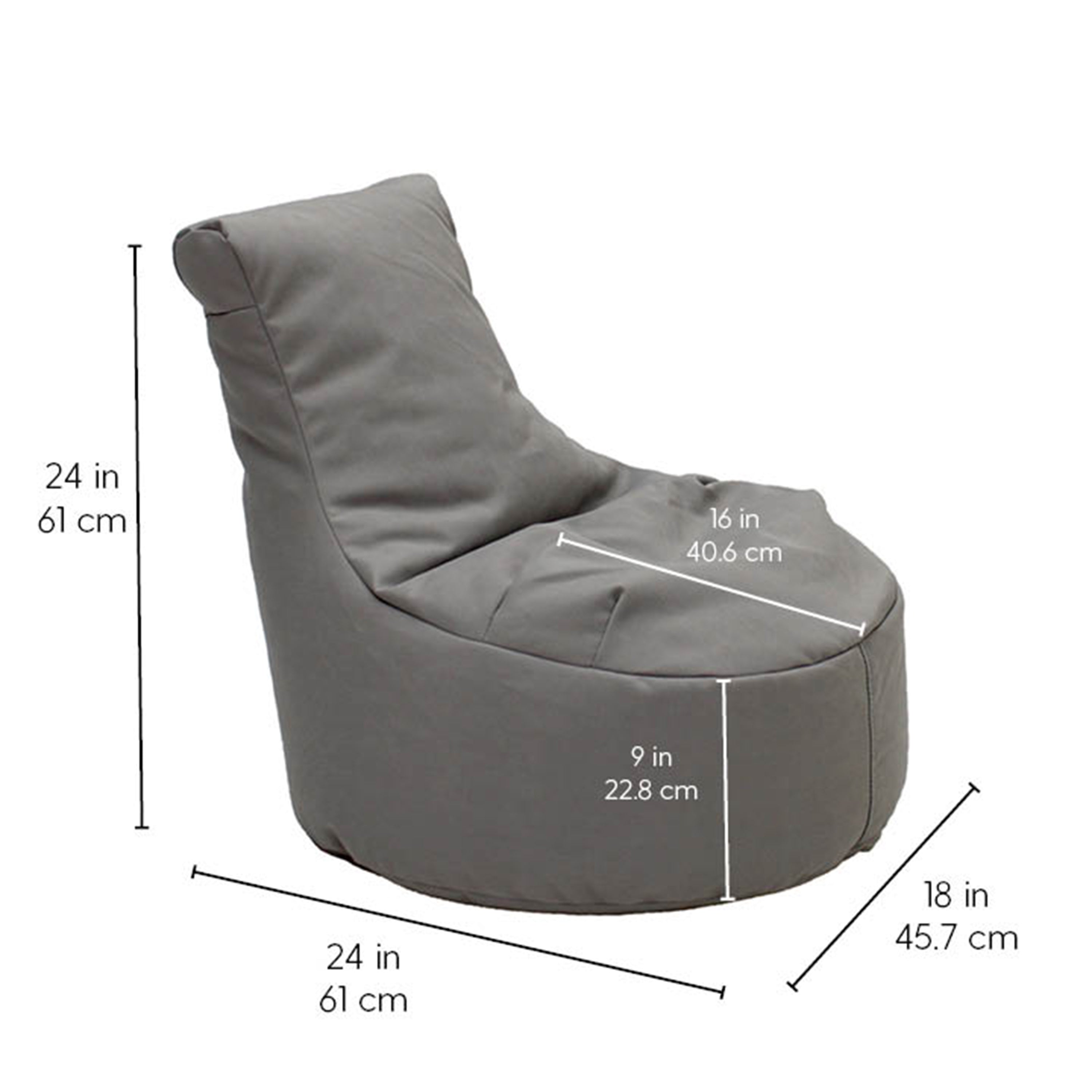 Element Paddle Out Bean Bag - Gray